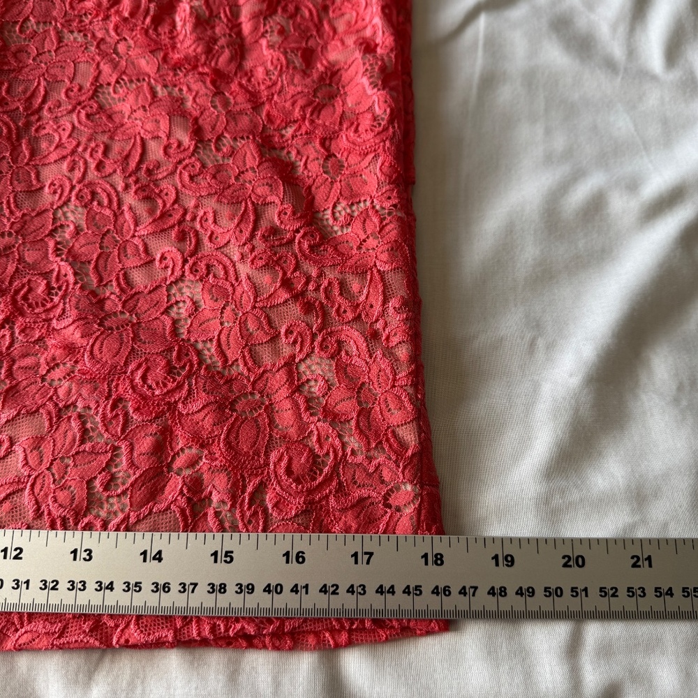 Ivanka Trump Lined Floral Lace Over Sheath Dress Pink 6 Wedding Guest Graduation - Picture 15 of 16